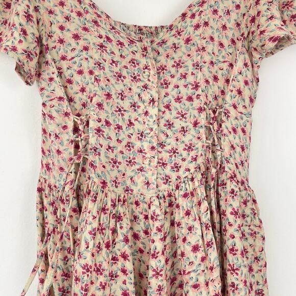 Jen’s Pirate Booty short floral dress ruched waist size small - Picture 5 of 7